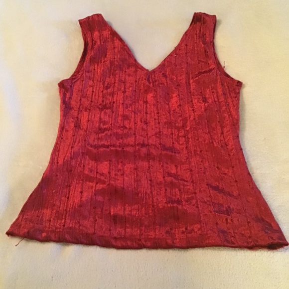 FWR Sequin top, hot pink (M) - Picture 5 of 7